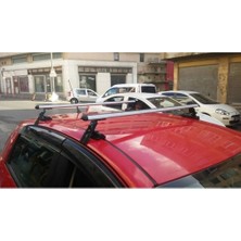 Casterly Renault Clio 4 ( 2012-2019 ) 3 Aparatlı Oluksuz Tip Port Bagaj Tavan Çıtası Ara Atkı Barı Çıta