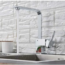 Moonshop Kiev Mix Kuğu Kare Mutfak Evye Lavabo Bataryası 5 Yıl Garantili