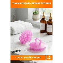 Letsii Kaymaz Parmak Yüzük Girişi ile Yumuşak Plastik Kedi Köpek Yıkama Fırçası