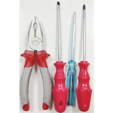 Moonshop Pense Kontrol Kalemi Düz + Yıldız Tornavida 4'lü Set