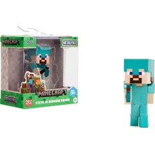 Jada Die-Cast Minecraft Metal Figürleri S3 85138 Steve In Diamond Armor