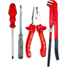 Moonshop Pense Kontrol Kalemi Yıldız Tornavida Maşalı Boru Anahtarı Takım Seti..