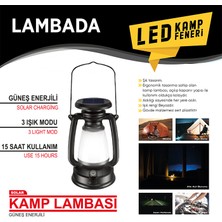 Keskin Sound Kamp Feneri Güneş Enerjili Beyaz Günışığı