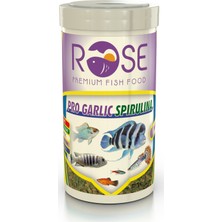 Rose Pro Garlic Spirulina Chips 250 ml Tropikal Tropheus Akvaryum Balık Yemi