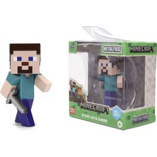 Jada Die-Cast Minecraft Metal Figürleri S4 85138 Steve With Sword