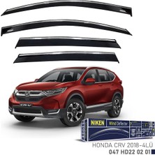 Niken Honda Crv 2018- Kromlu Cam Rüzgarlığı 4lü