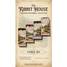 The Kibrit House 4’lü Hediyelik - Koleksiyonluk Dekoratif Lüks Şömine Kibriti Seti