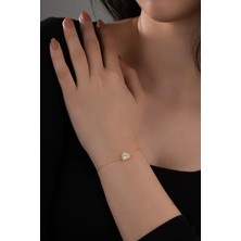 Spossy Silver Jewelry Kalpli Zincir Bileklik