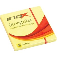 Inox Postit 75X75 80 Yaprak Fosforlu Sarı - 3 Adet