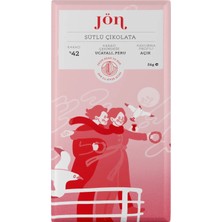 Jön Premium Sütlü Çikolata, %42 Kakao, Peru, Açık Kavurma, 56gr
