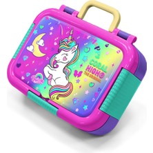 Coral High Kids Lavanta Su Yeşili Unicorn Desenli Paslanmaz Çelik Beslenme Kabı 39243