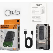 İdragon 331 LED Tactical Zoom El Feneri – USB Şarjlı, Uzun Menzilli Süper Parlak Kamp ve Outdoor Fener