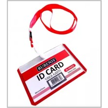 Rubenis Ipli Yaka Kartı Kırmızı - 3 Adet