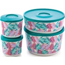 Tupperware Delüks Saklama Kabı 4 Lü Set Esc