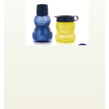 Tupperware Eko Şişe figürlü 350ml şişe ve figürlü atıştırmalık kap