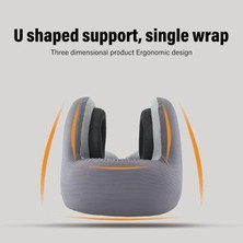 Nkvtech Bluetooth lu Boyun Yastığı, Hafıza Köpük Seyahat Yastığı Gürültü Azaltmaseviyesi% 99 ve Uçak ve Uzun Seyahat Gezileri Için Hoparlörler Yerleşik