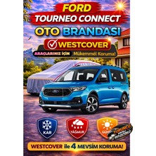 WestCover Yeni Kasa  Ford Tourneo Connect 2026 Uyumlu (Turuncu Dikişli-Ref) Oto Brandası,araba Çadırı