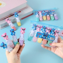 Schulzz 6 Adet Mini Özel Karekterli  Sevimli  Fosfurlu Renkli  Kalem Seti