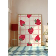 Des Vu Print Çilek Temalı Poster, Pinterest Temalı Çerçevesiz Poster