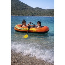 Toha Intex Explorer 200 Şişme Bot 2 Kişilik Kürek & Şişirme Pompası Set 185X94 cm 95 kg Kapasiteli
