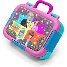 Coral High Kids Gri Mavi Pembe Anime Desenli Paslanmaz Çelik Beslenme Kabı 39249