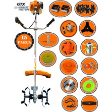 Eisenn German Waldkraft-15 9500 Pro Sırt Tırpan+ Akrobat Çapalama + Toprak Eşeleme 15 Parça Full Set