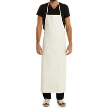 Sancaktem Pvc Bulaşık Önlüğü Pvc Mutfak Önlüğü Astarlı Sıvı Geçirmez Beyaz Renk