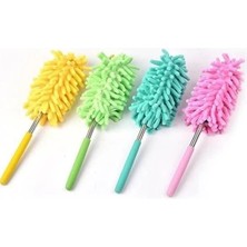 Teleskopik Mikrofiber Pratik Uzayabilen Toz Alma Fırçası Aparatı