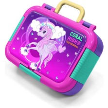 Coral High Kids Mor Pembe Unicorn Desenli Paslanmaz Çelik Beslenme Kabı 39230
