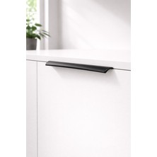 Höger Entegre Kulp Bombeli Mat Siyah 85 cm (Arkadan Vidalı)