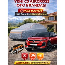 WestCover Citroen C5 Aircross Suv Uyumlu (Turuncu Dikişli-Ref) Oto Brandası,araba Çadırı