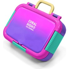 Coral High Kids Pembe Mor Renk Geçişli Desenli Paslanmaz Çelik Beslenme Kabı 39270