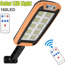 Gaman 160 LED Güneş Enerjili Sensörlü Dış Mekan Lamba-Uzaktan Kumandalı Projektör,bahçe,garaj Girişi Işığı