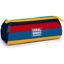 Coral High Kids Renkli Üç Bölmeli Kalem Çantası 31012