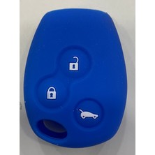 3buton Mavi Renault Silikon Kılıfı