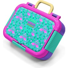 Coral High Kids Su Yeşili Pembe Flamingo Desenli Paslanmaz Çelik Beslenme Kabı 39233