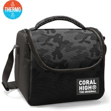 Coral High Kids Siyah Kamuflaj Desenli Thermo Beslenme Çantası 37138