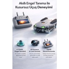 FaroxTech Ekranlı Kumandalı Hd Drone - 4 Bölge Akıllı Engel Sakınma Özellikli Katlanabilir Hava Fotoğrafçılığı Seti