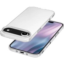 Kupa iPhone 17 Air Kılıf Kamera Korumalı Ultra Ince Esnek Şeffaf Silikon Kapak