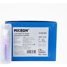 Romsons Micron Intraket(Branül) Mor (26G) - 100LÜ Kutu