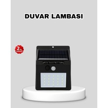 Güneş Enerjili 20 LED Hareket Sensörlü Lamba – IP65 Su Geçirmez Dış Mekan Aydınlatma