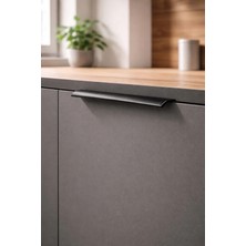 Höger Entegre Kulp Bombeli Mat Siyah (Arkadan Vidalı) 15 CM