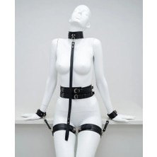 Luna Vanessa Body Deri Iç Çamaşırı Takımı -2116-AYS-TK-XL