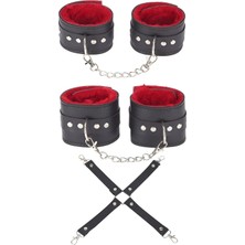 Luna Vanessa Sevgililer Günü Esaret Deri Iç Çamaşırı Takımı -6028-SVGI-TK-M