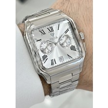 Damat Saati Fiesta Çelik Erkek Kol Saati Kare Kasa Su Geçirmez