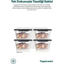 Tupperware Tek Dokunuş Gıda Saklama 540ML Cosmos 4lü Set
