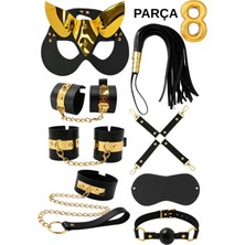 Luna Vanessa Yılbaşına Özel Esaret Deri Iç Çamaşırı Takımı -4007-YLBS-TK-L