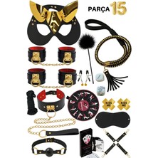 Luna Vanessa Yılbaşına Özel Esaret Deri Iç Çamaşırı Takımı -4042-YLBS-TK-L