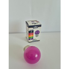 HMZ Renkli Dekoratif LED Ampul Gece Lambası (Mor, Pembe, Yeşil, Turuncu)