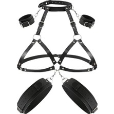 Luna Vanessa Esaret Deri Iç Çamaşırı Takımı -8033-AYS-TK-L